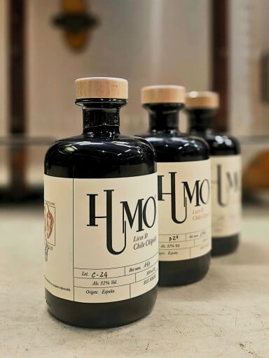 3 garrafas de licor picante Humo Chile Chipotle com 32% de álcool