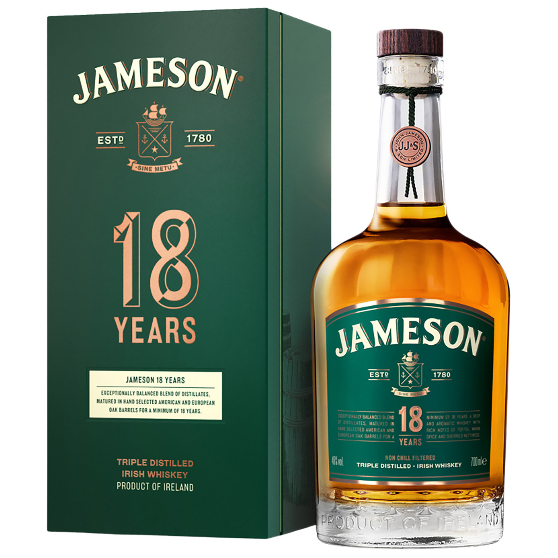 Whisky Jameson 18 Anos Irlanda 70Cl