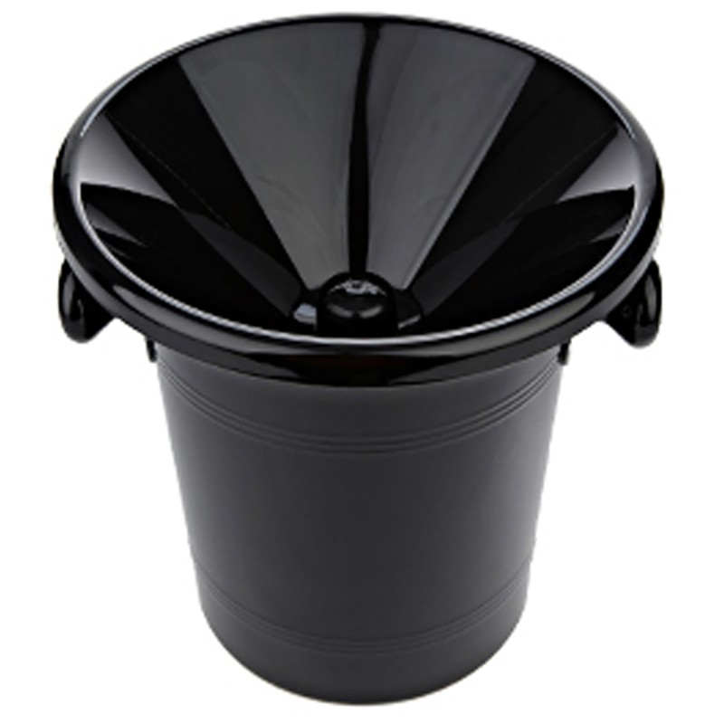 Cuspideira Plastico Negro 21Cm