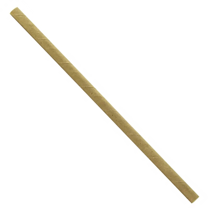 Kraft Paper Straws 200X6Mm