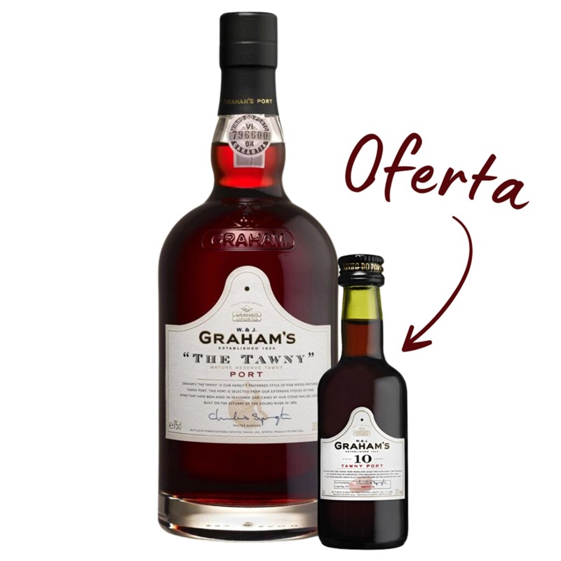 Vinho Do Porto GrahamS The Tawny 75Cl = Oferta Miniatura 10 Anos