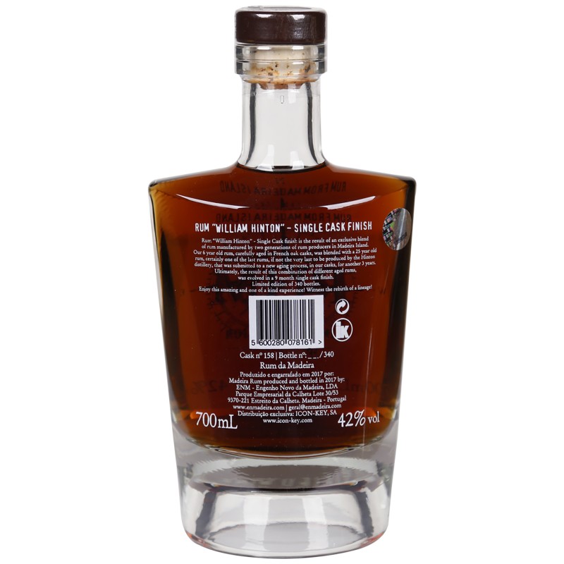 Rum William Hinton Single Cask Sherry 70Cl 42%