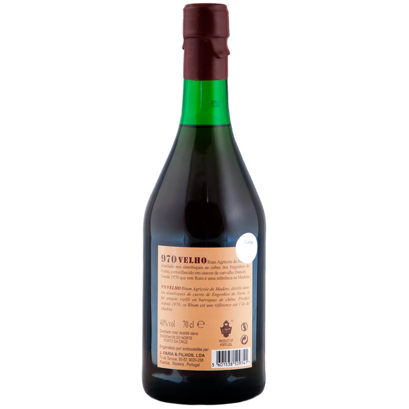 Rum Da Madeira 970 Velho 70Cl 40%
