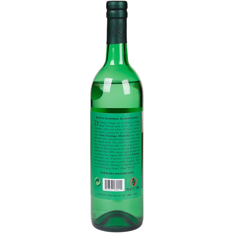 Mezcal Del Maguey Santo Domingo Albarradas 70Cl 48%
