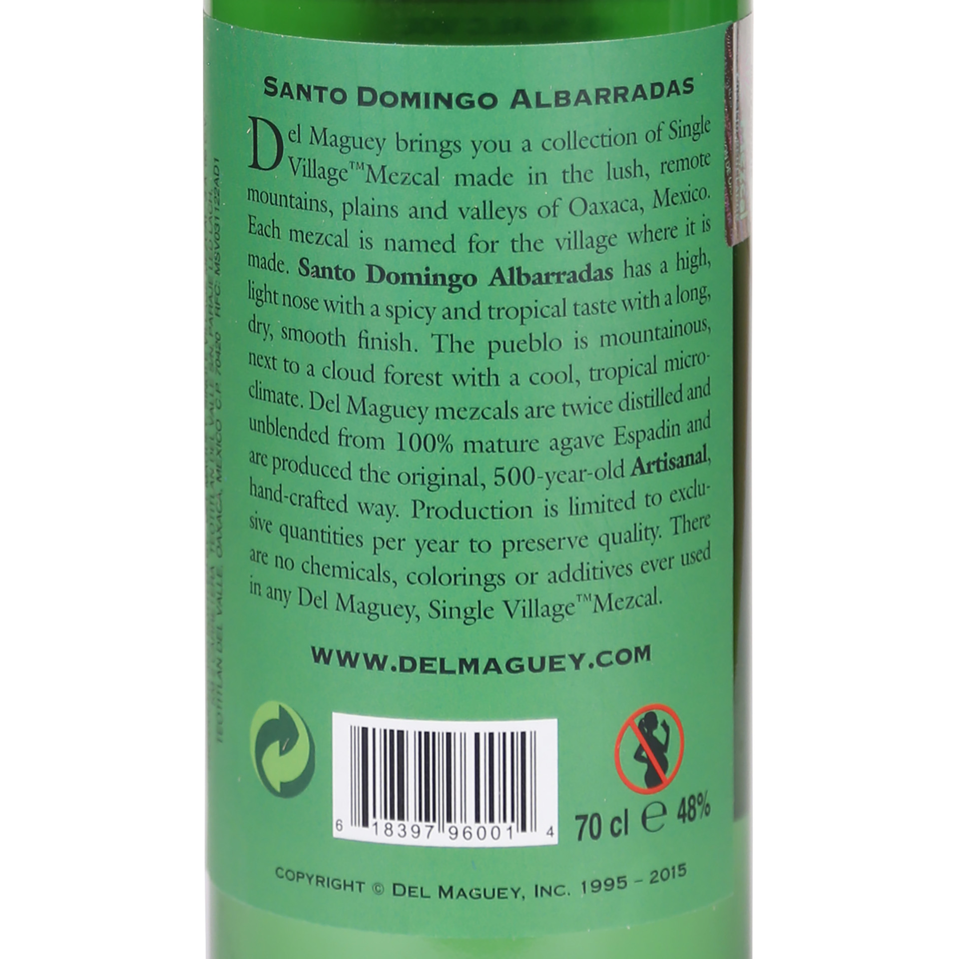 Mezcal Del Maguey Santo Domingo Albarradas 70Cl 48%