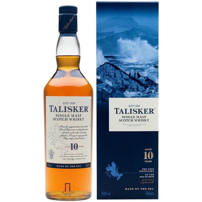 Whisky Single Malt Talisker 10 Anos Escócia 70Cl