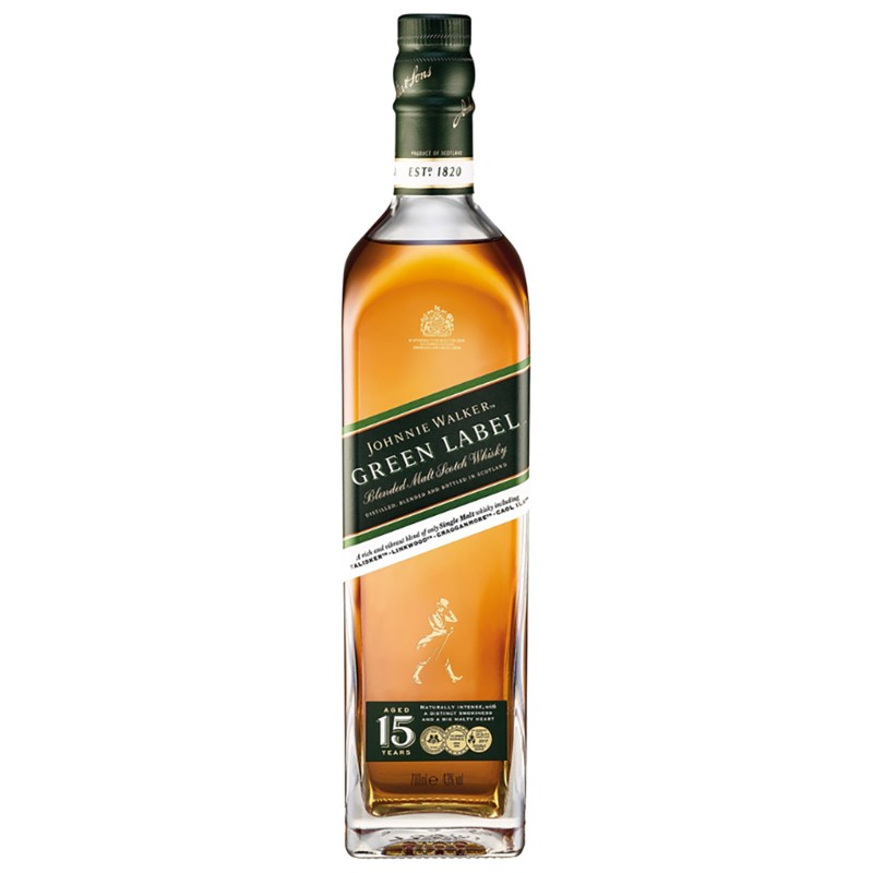 Whisky Blended Johnnie Walker Green Label 15 Anos Esccia 70Cl