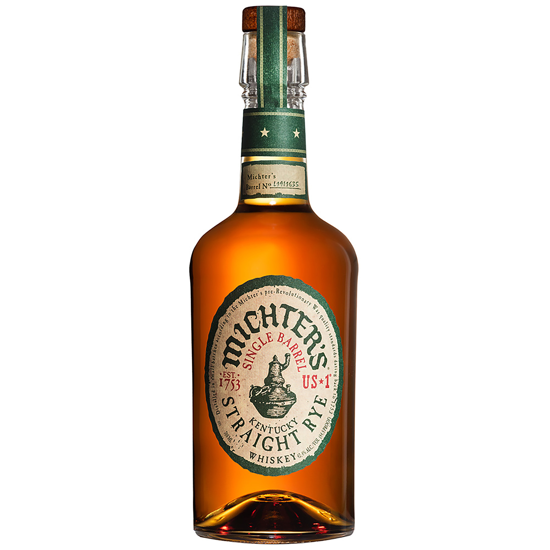 Michters Us*1 Kentucky Straight Rye, 700Ml, 42.4% Abv