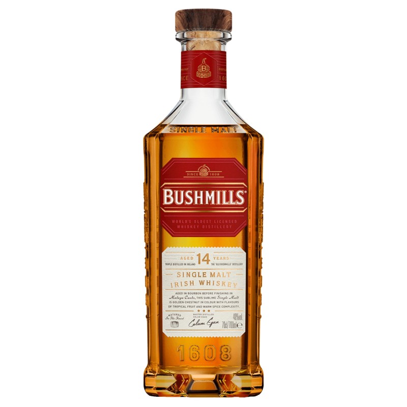 Whisky Bushmills Single Malt Mlaga 14 Anos 70Cl 40%