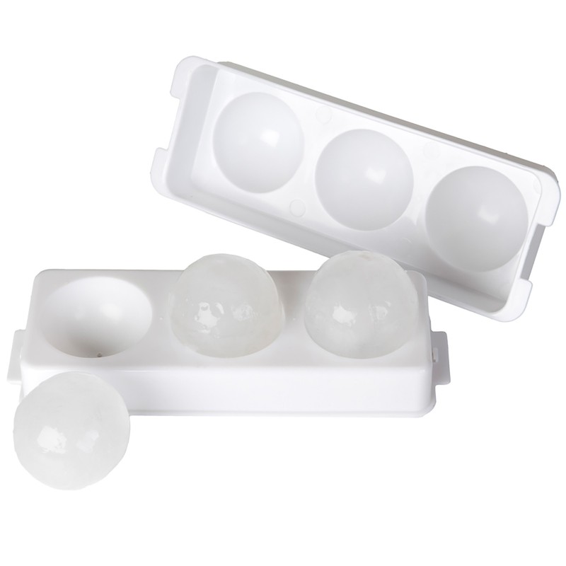 Molde De Gelo 3 Esferas 6Cm