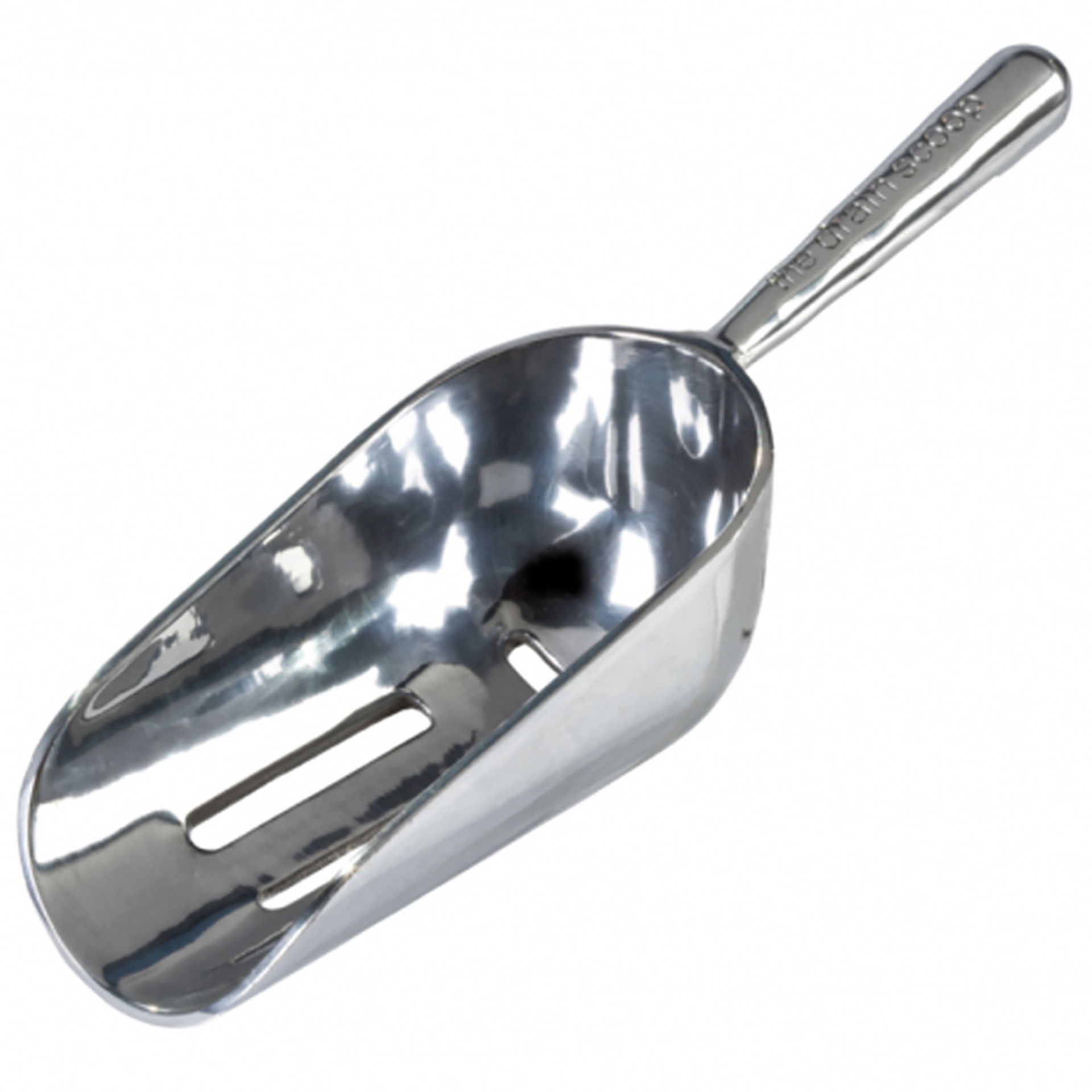 Ice Scoop Perforated Alum. 21X6,5Cm