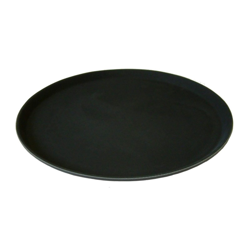 Bandeja 28Cm Preta Fibra De Vidro