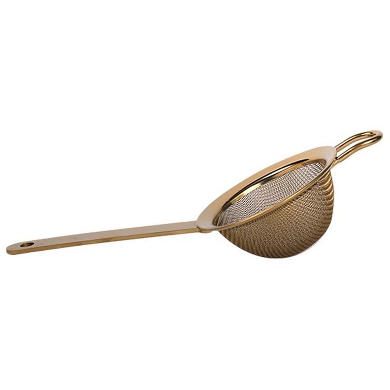 Fine Strainer Gold Double Mesh