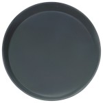 Bandeja Redonda 28Cm Preta Non-Slip