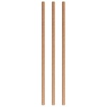 Pack 250 Paper Straws Beige  8 X 200Mm