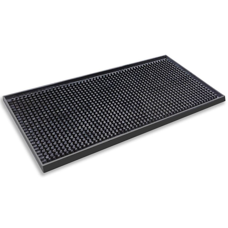 Tapete De Bar Borracha Preto 30X15Cm