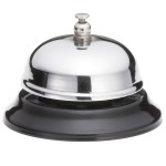 Reception Bell Silver And Black 7.5Cm