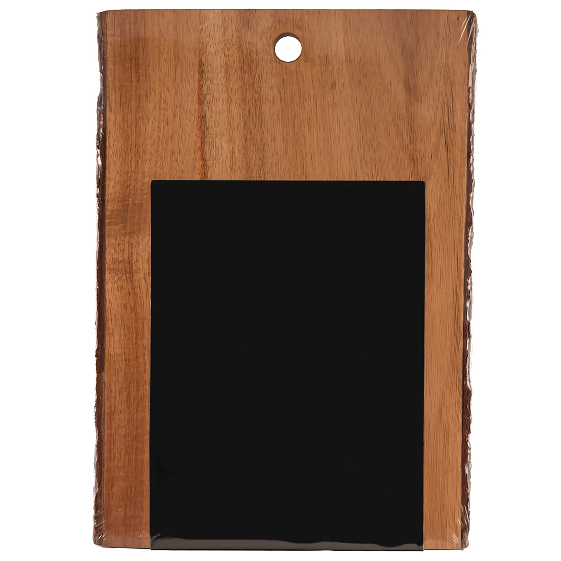 Rectangular Acacia Board Bark Lined 30X21X2Cm