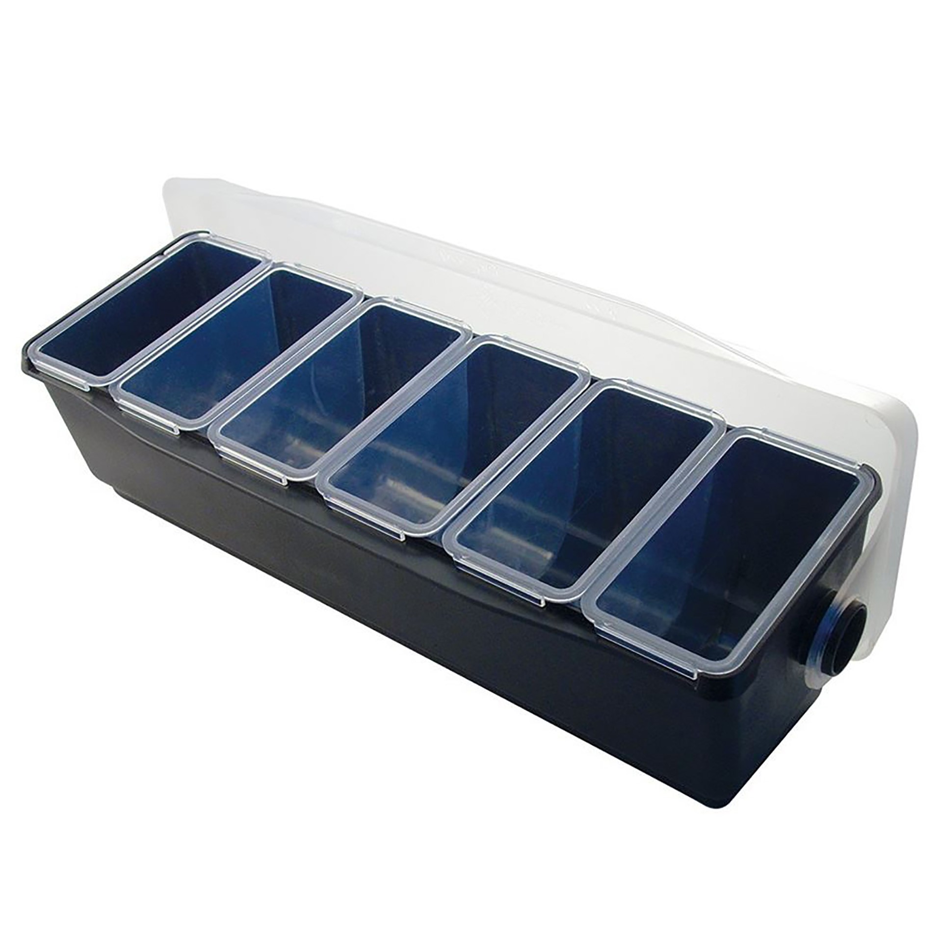 Dispensador Preto 6 Compartimentos