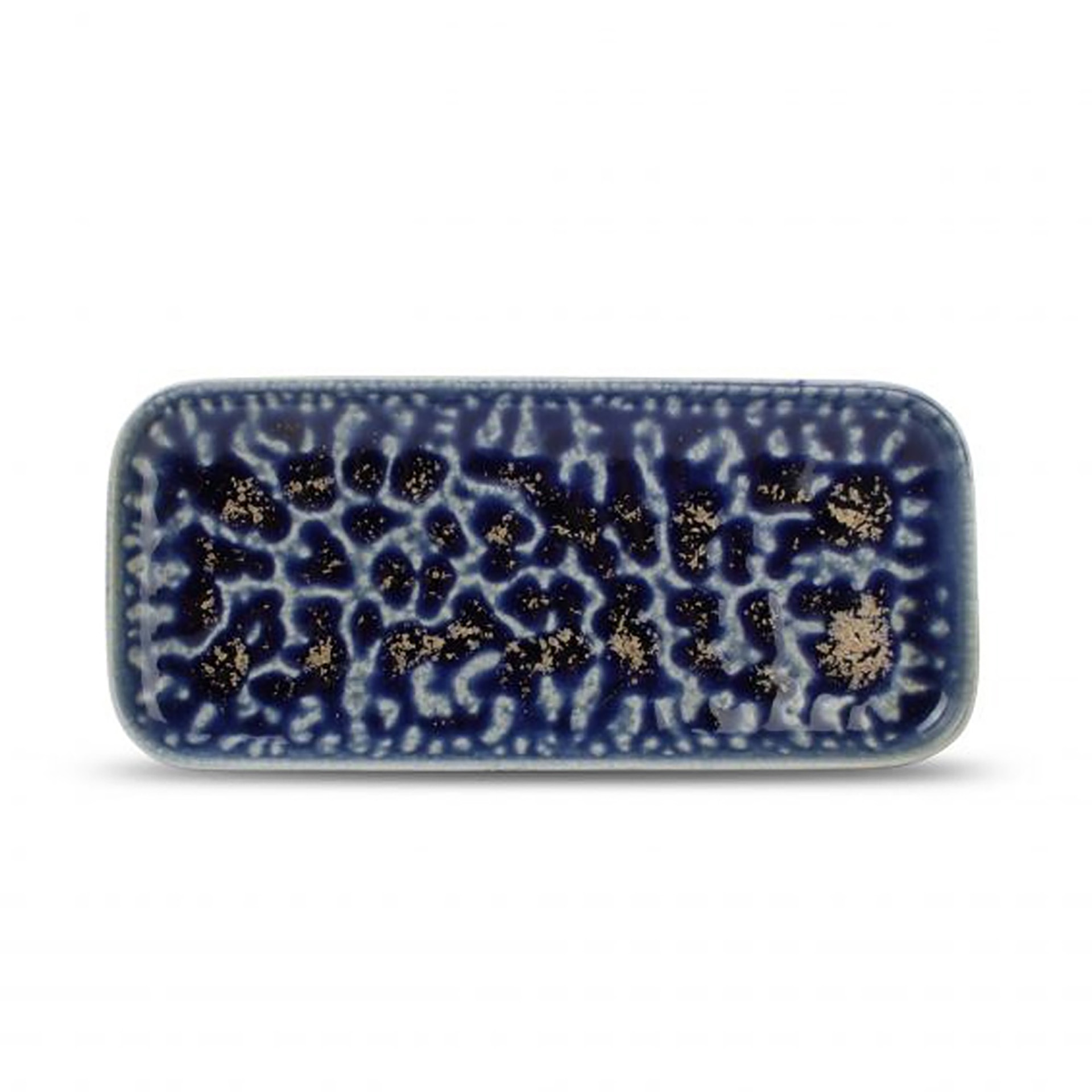 Prato Retangular 22X10Cm Oxido Blue
