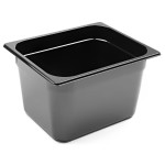 Container Gn 1/2 Policarbonato Preto 12,5Lt 200Mm