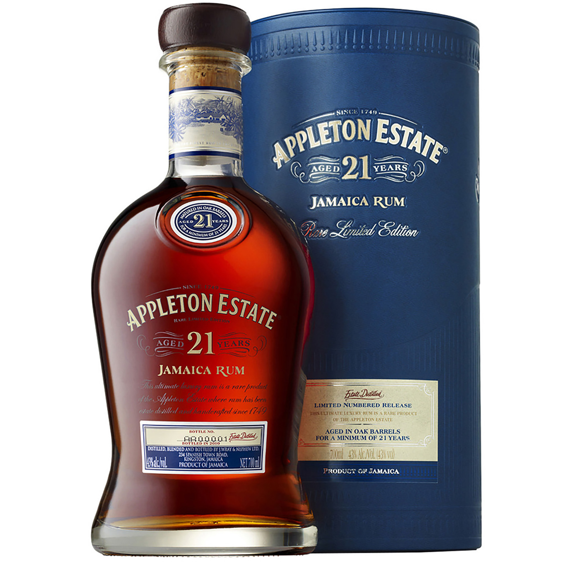 Rum Appleton 21 Anos Nassau Valley Casks 70Cl 43%