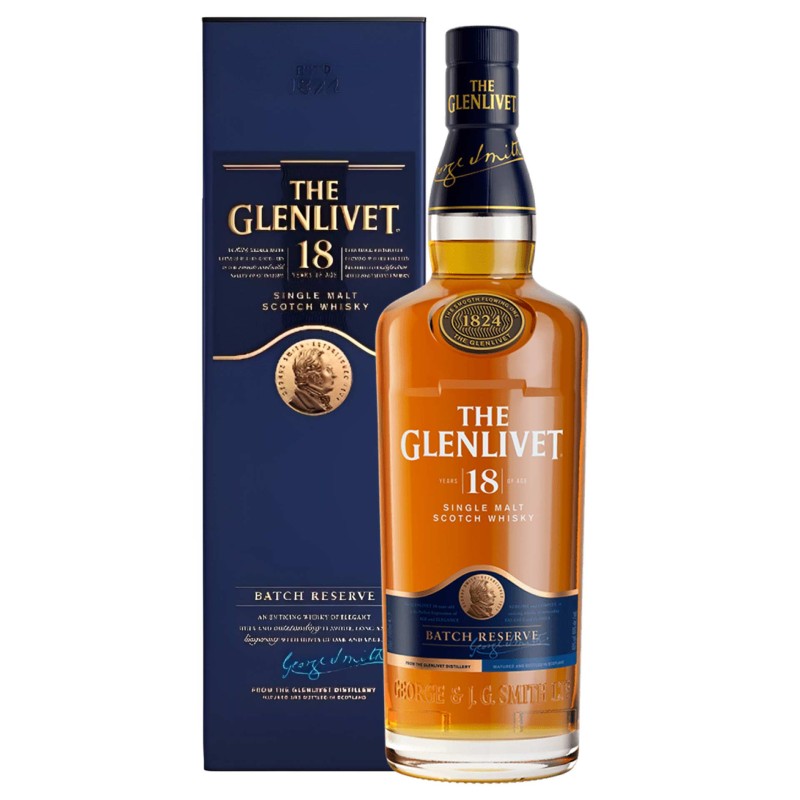 Whisky Single Malt Glenlivet 18 Anos 70Cl