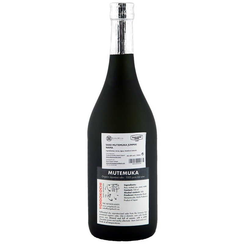 Sake Mutemuka Junmai Nama 72Cl 18%