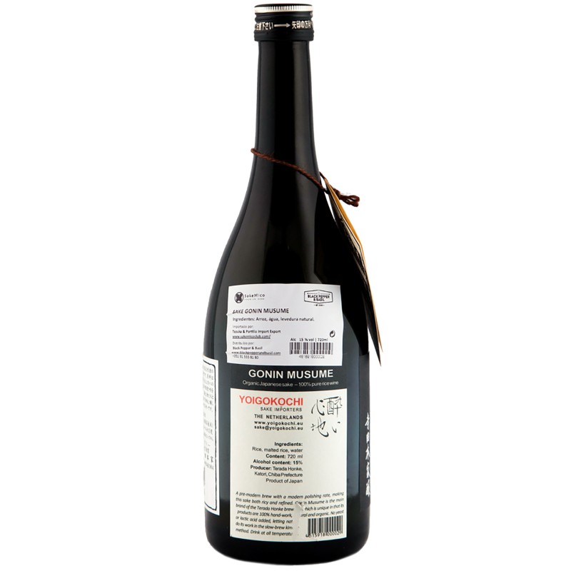 Sake Gonin Musume Junmai Kimoto 72Cl 15%