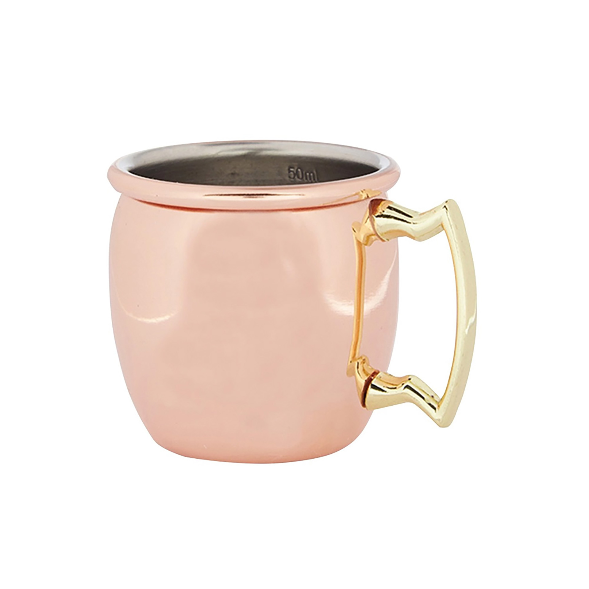 Mini Copper Jigger Mug Curved 60Ml