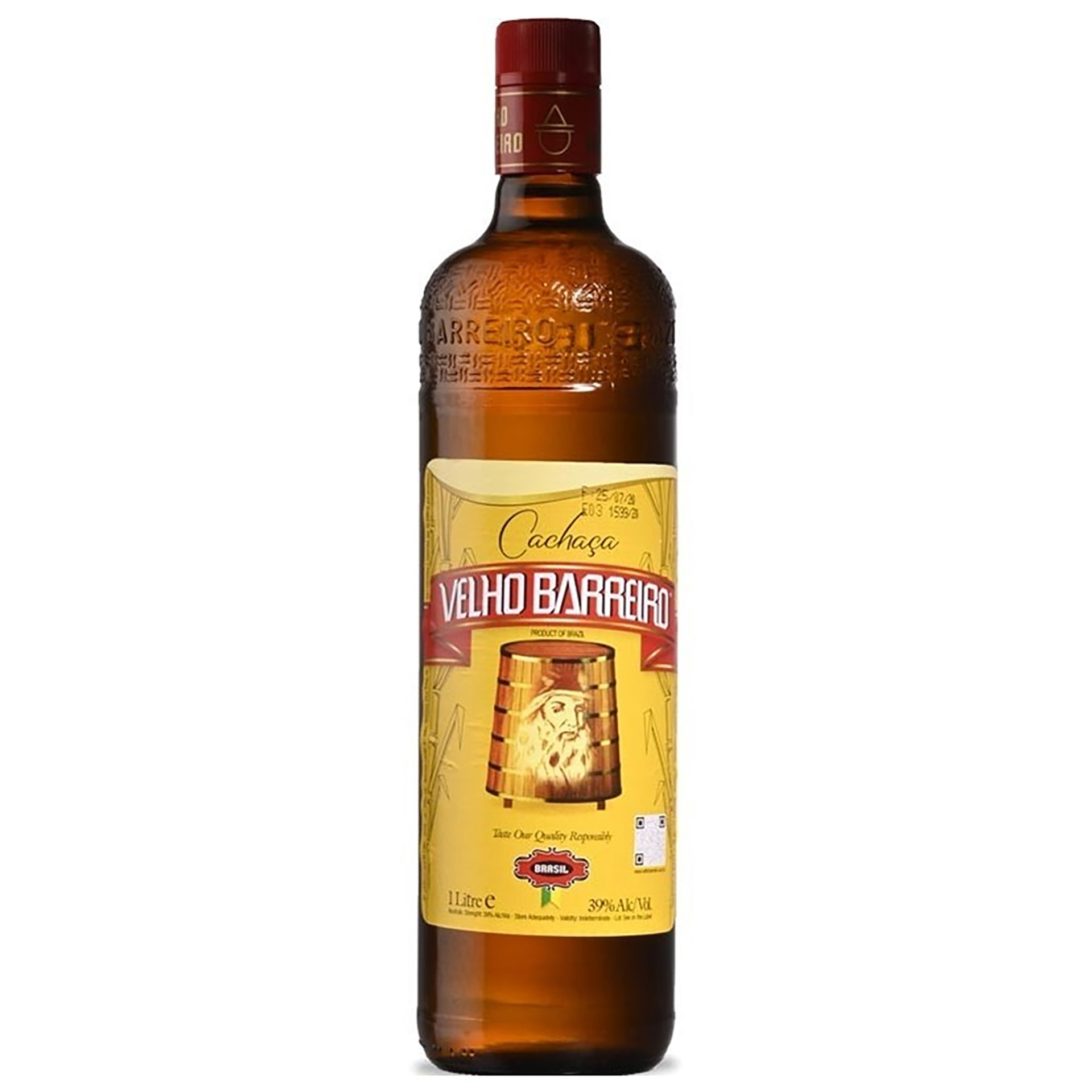 Cachaça Velho Barreiro 1L 39%