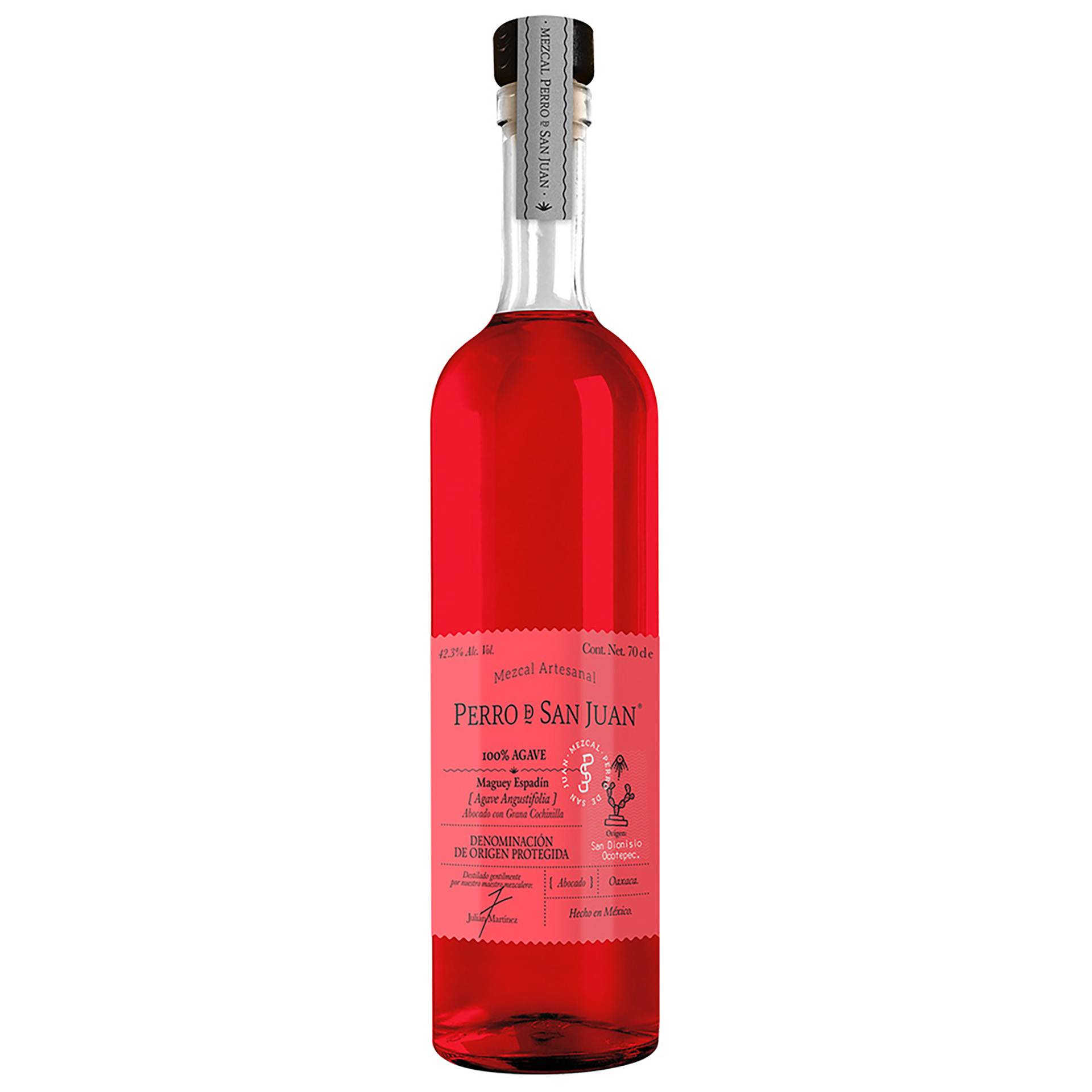 Mezcal Perro De San Juan Cochinilla 70Cl 42,3%