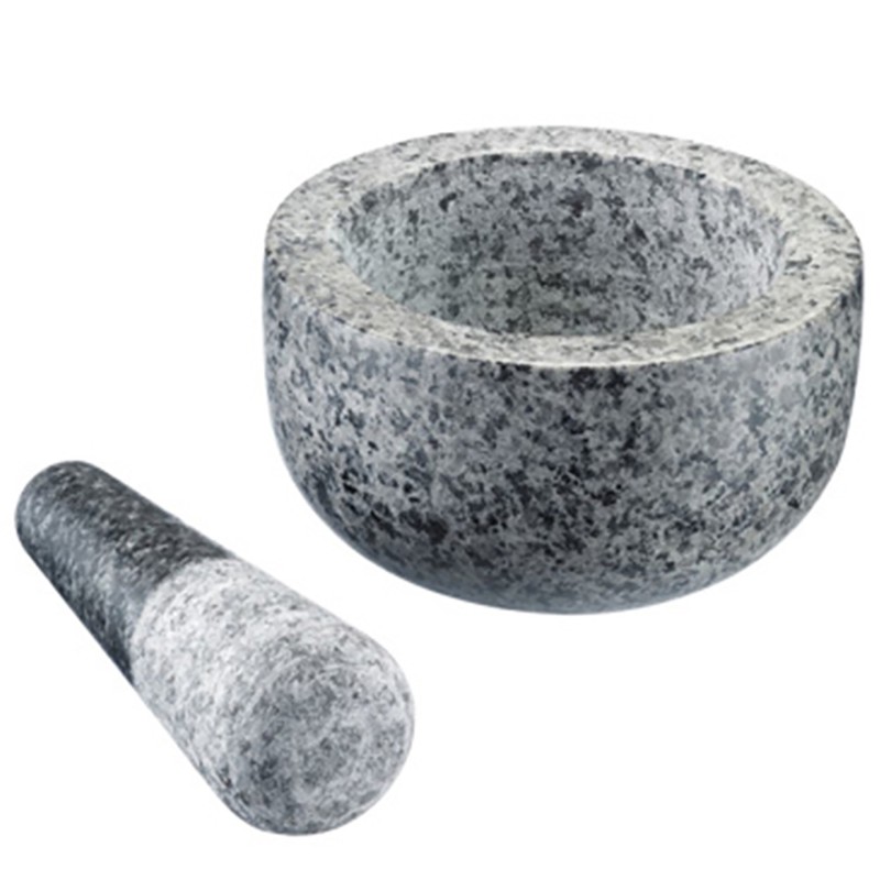 Natural Granite Pestle And Mortar 13,1Cm
