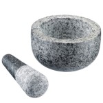 Natural Granite Pestle And Mortar Ø13,1Cm