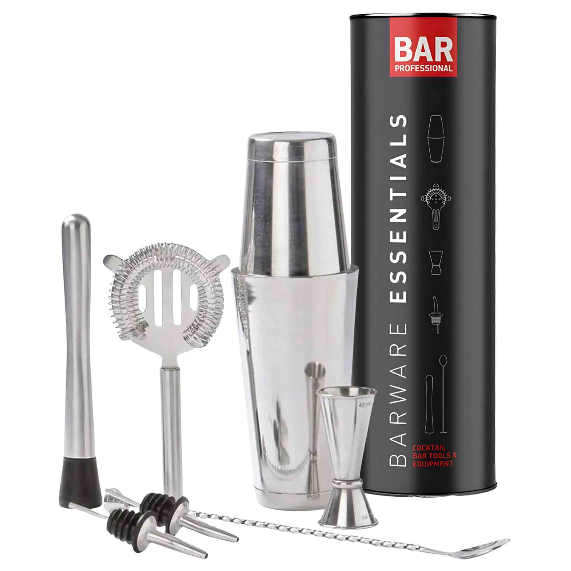 Kit Bar 7Pcs Barware Essentials