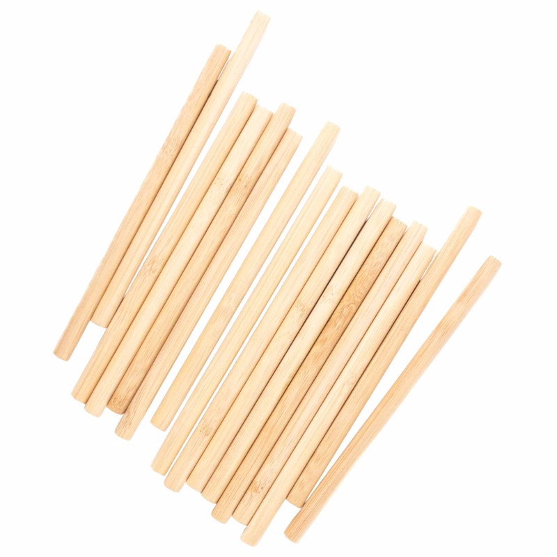 Bamboo Straws 8X150Mm 200Pcs