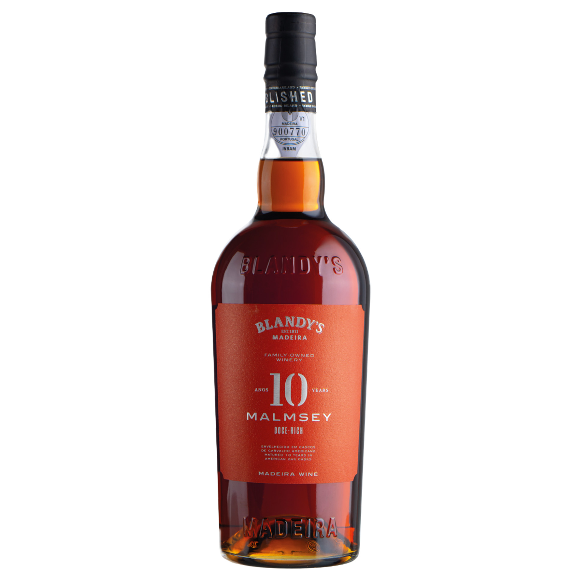 Madeira Wine Blandy´S 10 Years Malmsey 75Cl 19%