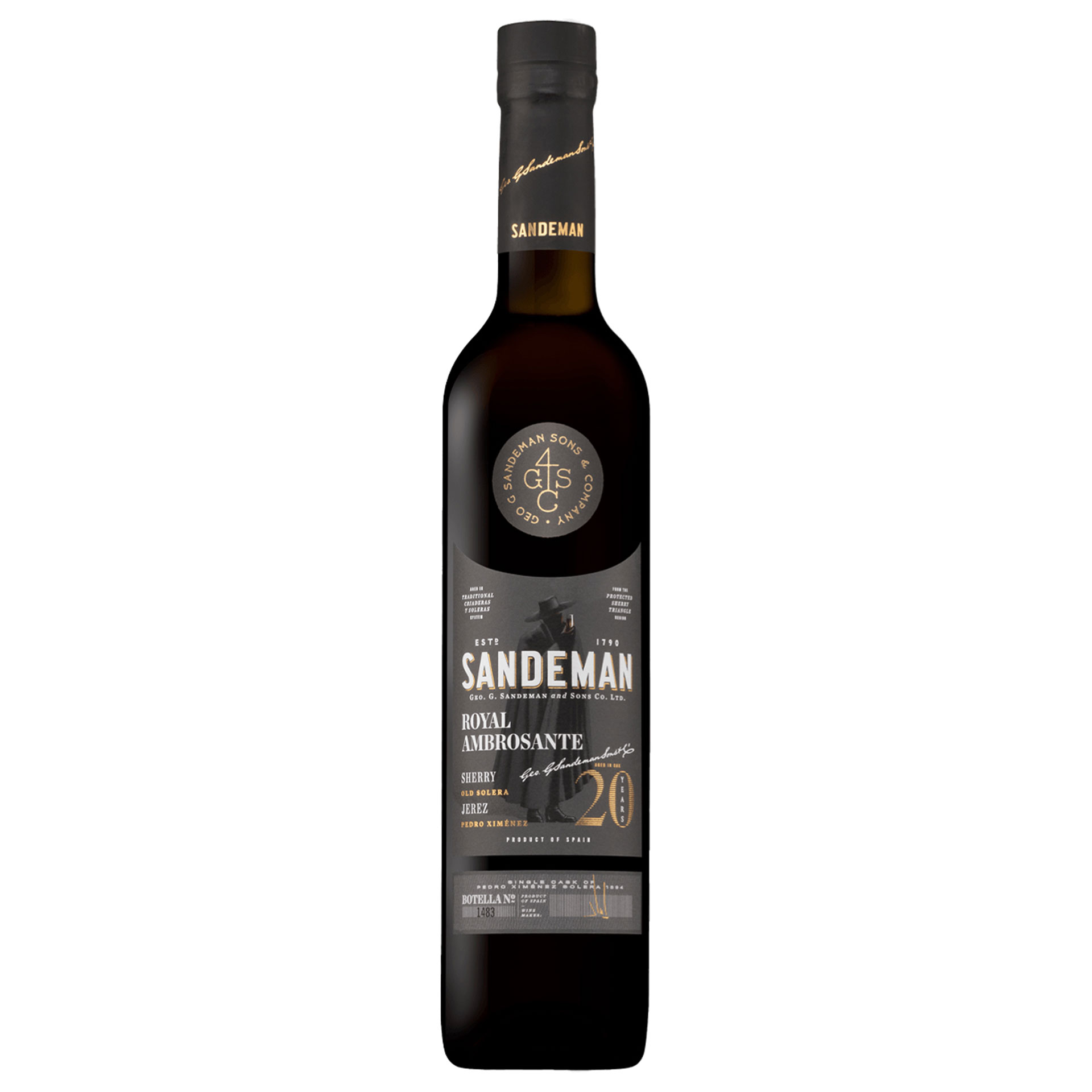 Vinho Xerez Sandeman Pedro Ximenez Royal Ambrosante 20Y 50Cl 17%