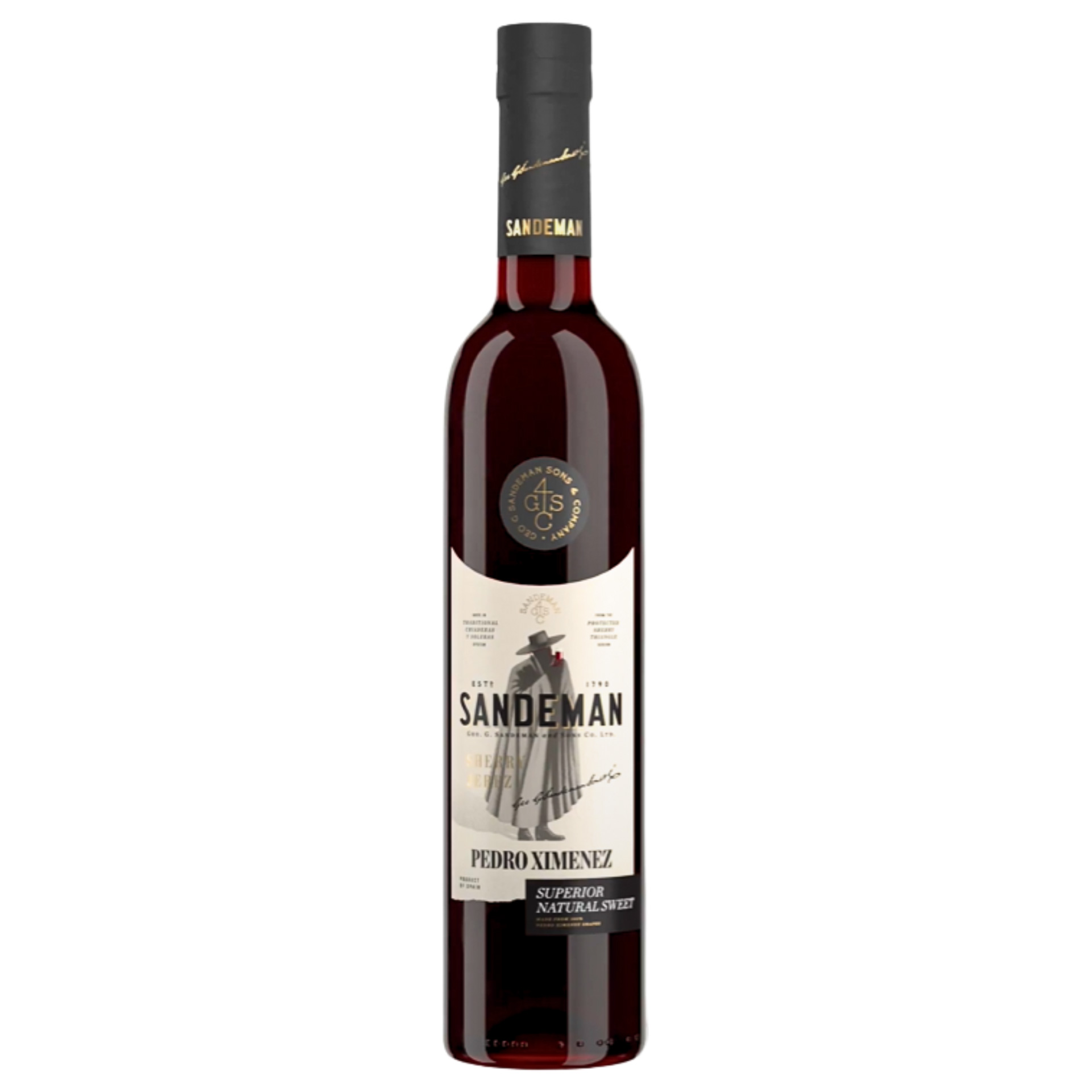 Vinho Xerez Sandeman Sherry Pedro Ximénez Superior Natural Sweet 50Cl 17%