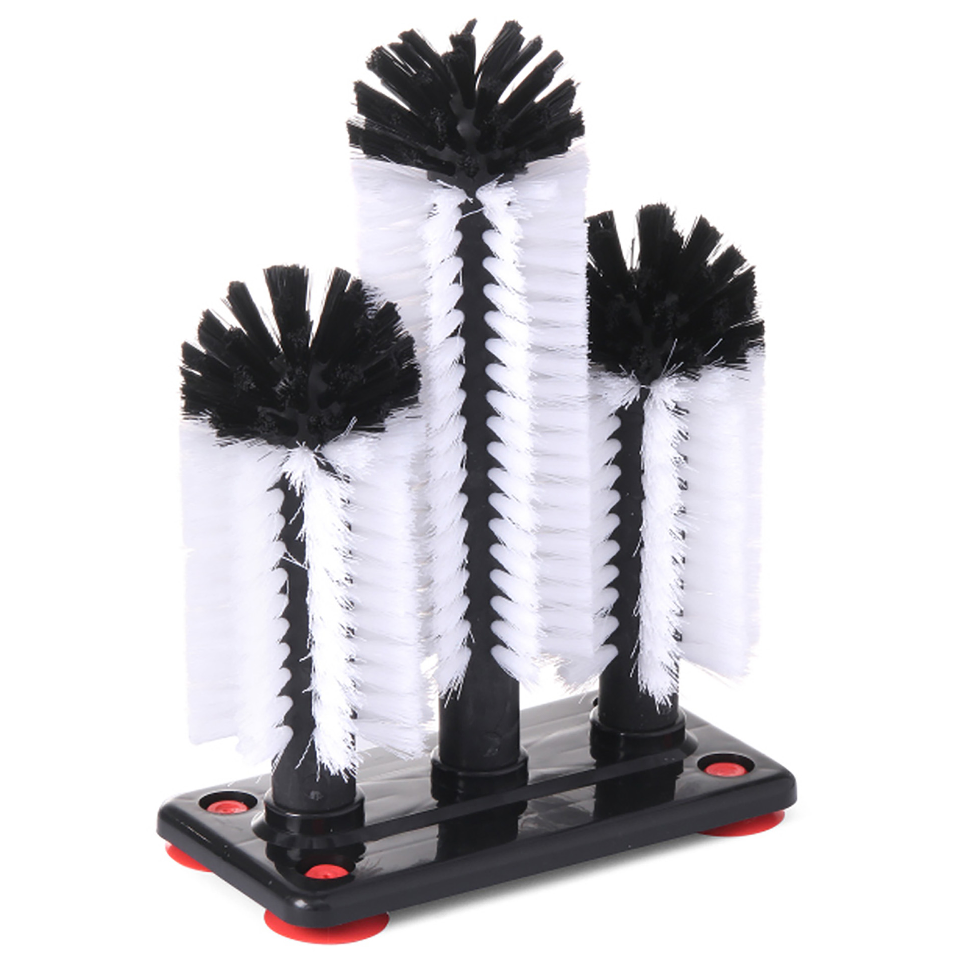 Escovilhão Triplo Para Copos Nylon/Pp