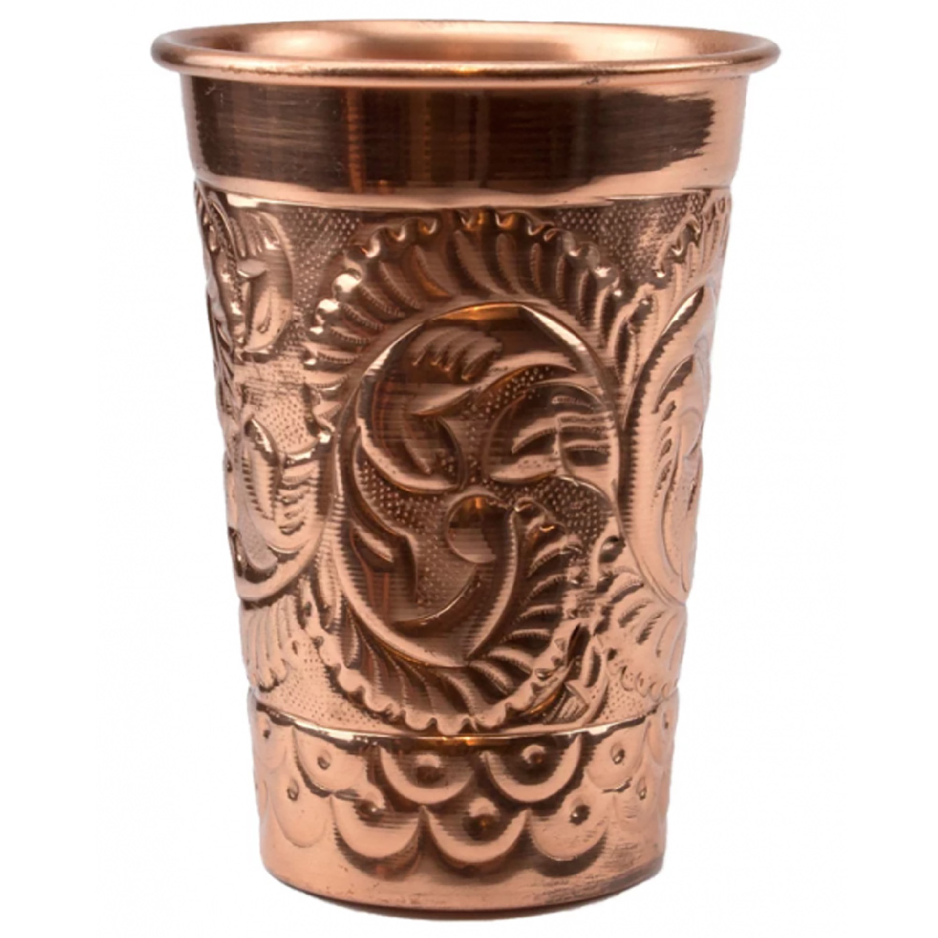 Embossed Copper Mug 35,5Cl