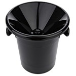 Spittoon Plastic Black