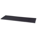 Tapete De Bar Borracha Preto 60X20Cm