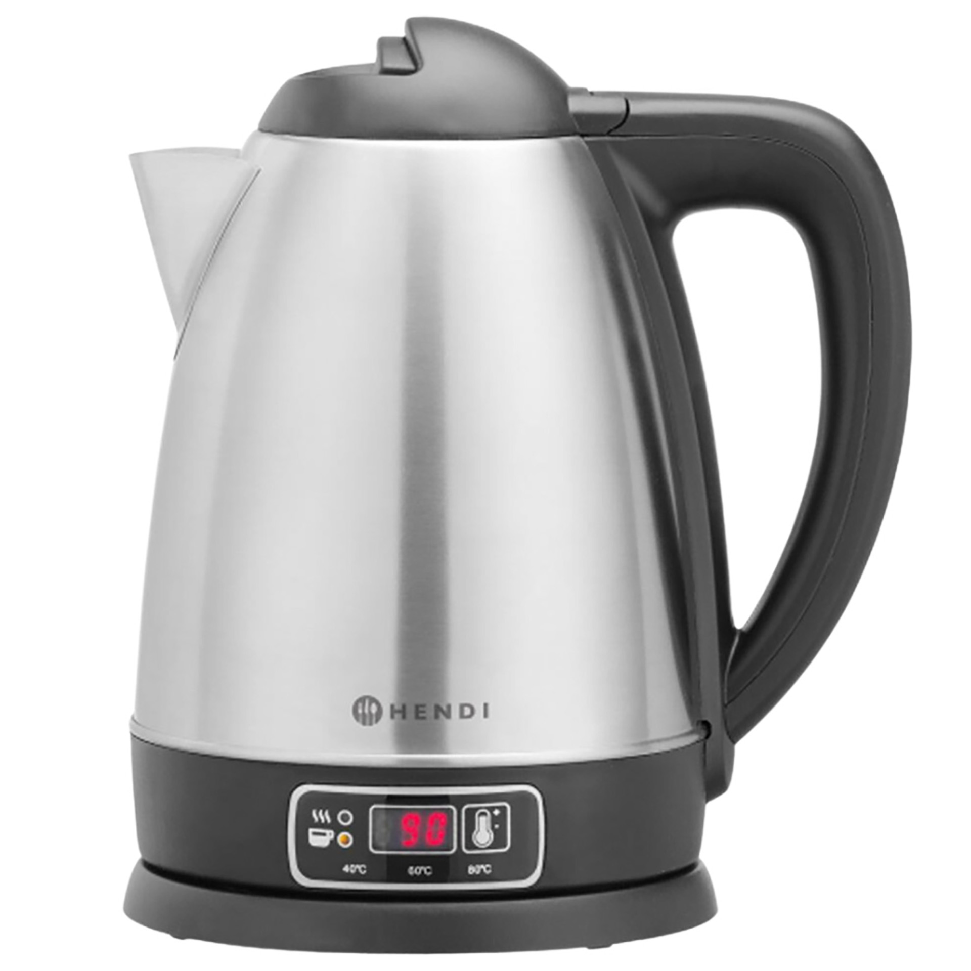 Electric Kettle S/S 1,8L 1800W With Thermometer