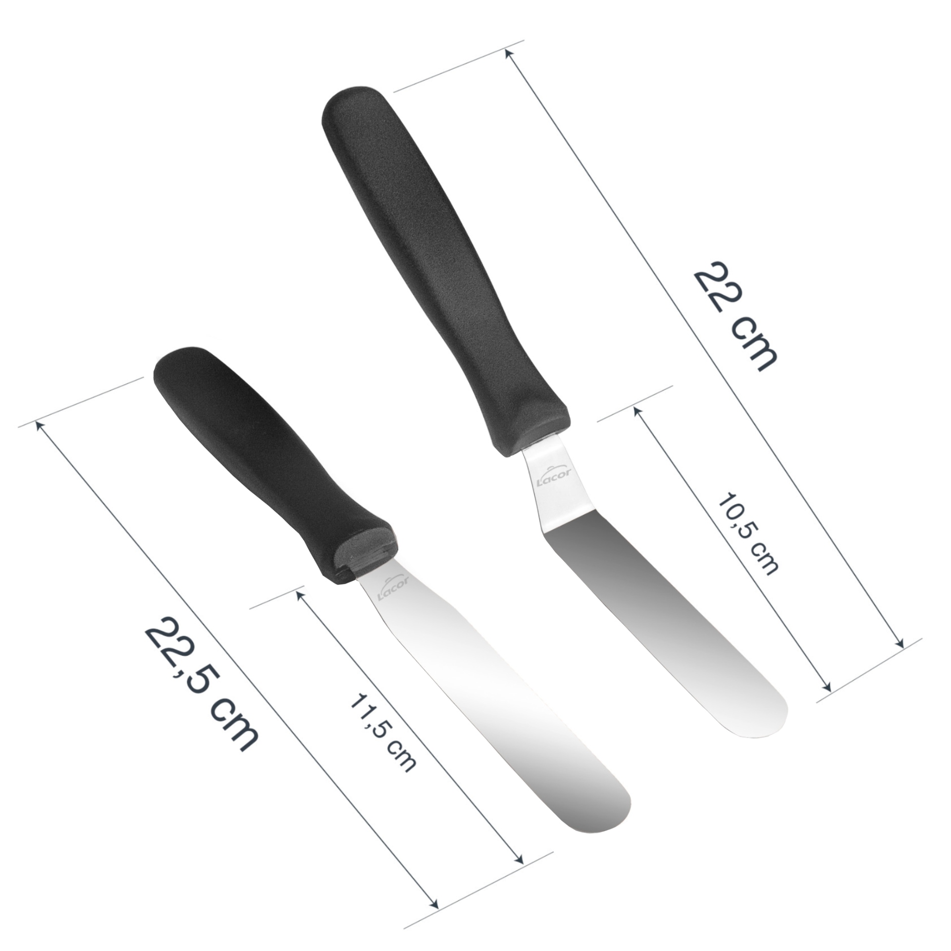 Set Of 2 Mini Stainless Steel Spatulas