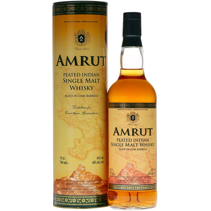 Whisky Single Malt Amrut Peated 70Cl 46%