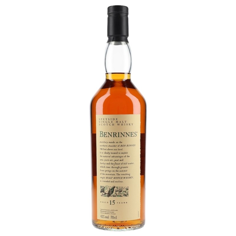 Whisky Benrinnes 15 Anos - Flora E Fauna 70Cl 43%