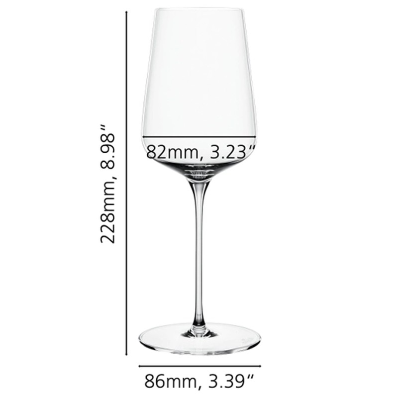 Set 2 White Wine Glasses 43Cl Definition