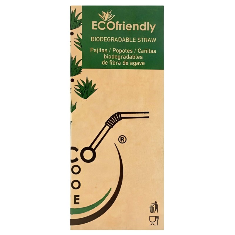 Straw 6X200Mm Agave Fiber (Pck 160)