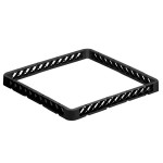 Glass Rack Open Extender 50X50Cm Black